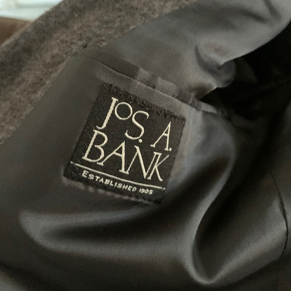 Jos A Bank 100% Camel‎ Hair Blazer size 40 Regular gray two buttons - Picture 2 of 16
